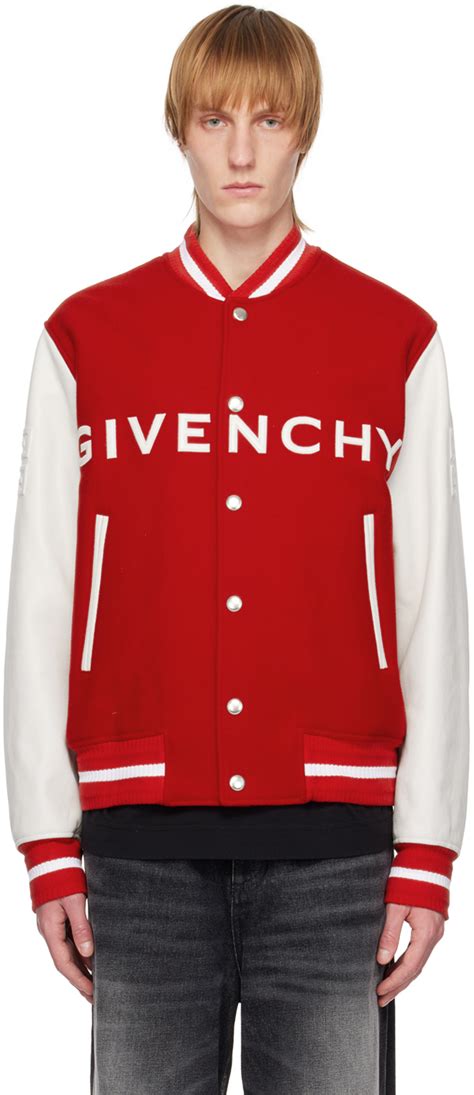 givenchy red baseball jacket|Givenchy jackets for women.